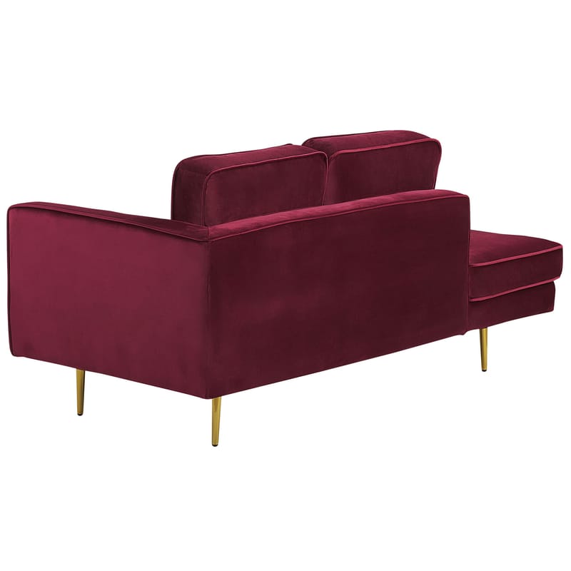 Chaiselong Miramas højrevendt - Mørkerød - Møbler - Sofaer - Daybed