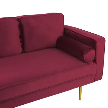 Chaiselong Miramas højrevendt - Mørkerød - Møbler - Sofaer - Daybed