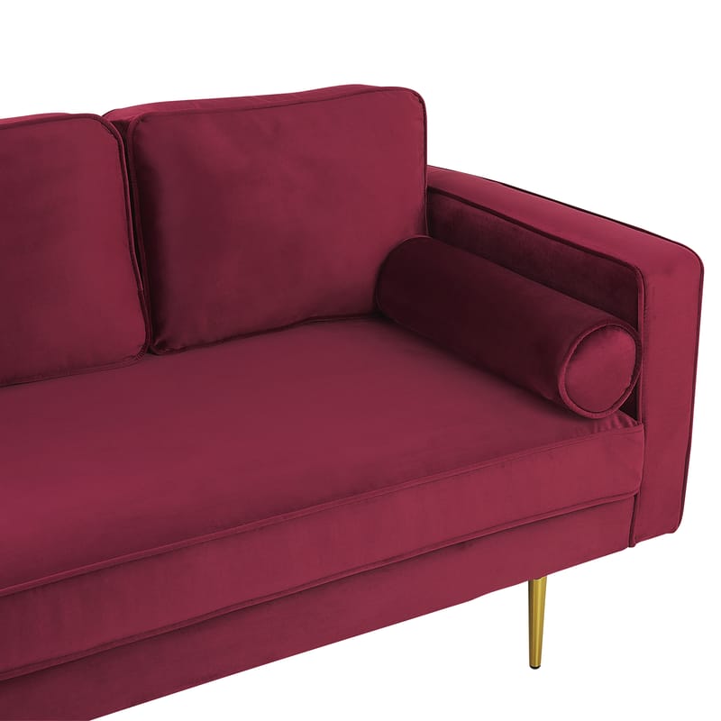 Chaiselong Miramas højrevendt - Mørkerød - Møbler - Sofaer - Daybed