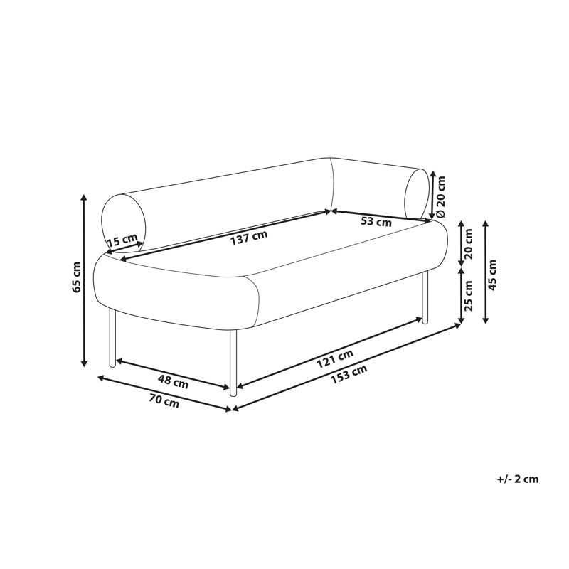 Chaiselong Mirmande højrevendt - Off-White - Møbler - Sofaer - Daybed