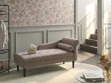 Chaiselong Yvoire højrevendt - Taupe - Møbler - Sofaer - Daybed