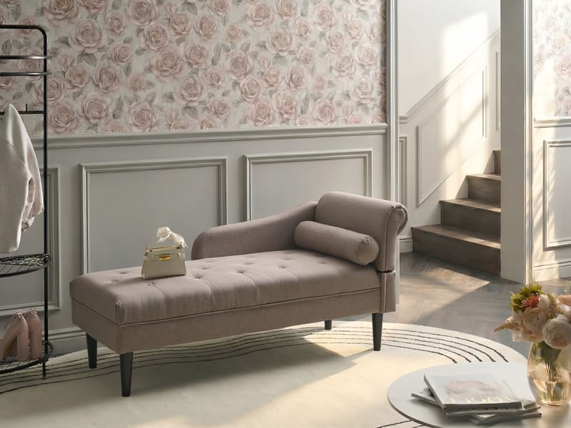 Chaiselong Yvoire højrevendt - Taupe - Møbler - Sofaer - Daybed