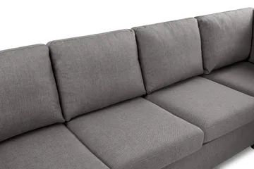 Crazy Limited Edition 4-personers Højrevendt L-formet Chaiselongsofa i Stof - Grå - Møbler - Sofaer - Sofa med chaiselong - 4 personers sofa med chaiselong