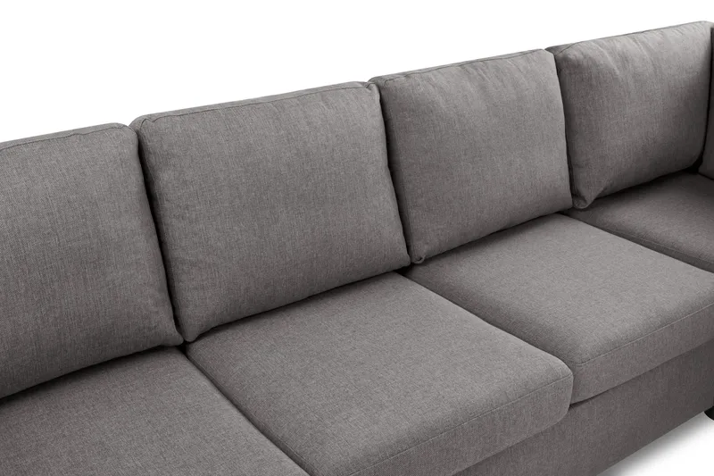 Crazy Limited Edition 4-personers Højrevendt L-formet Chaiselongsofa i Stof - Grå - Møbler - Sofaer - Sofa med chaiselong - 4 personers sofa med chaiselong