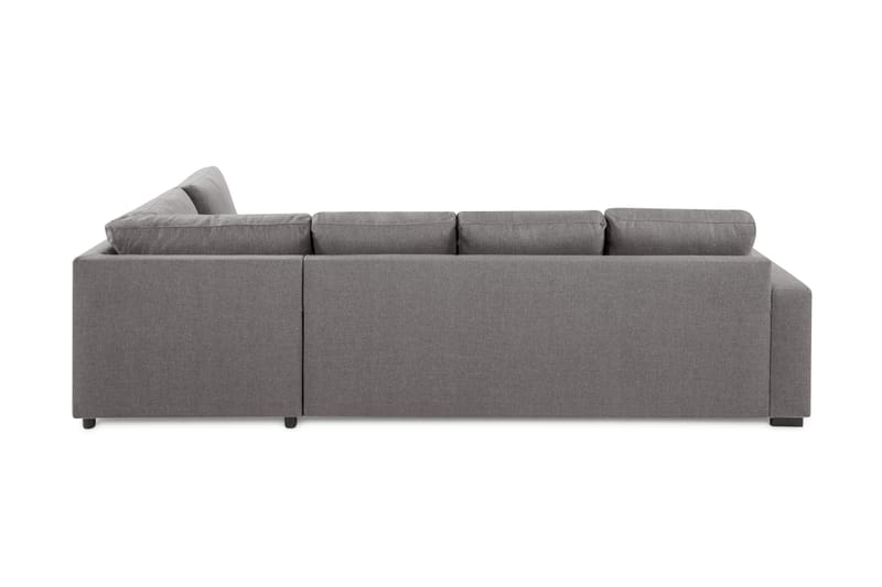 Crazy Limited Edition 4-personers Højrevendt L-formet Chaiselongsofa i Stof - Grå - Møbler - Sofaer - Sofa med chaiselong