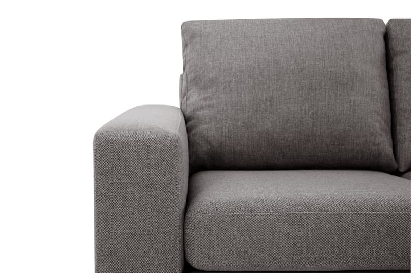 Crazy Limited Edition 4-personers Højrevendt L-formet Chaiselongsofa i Stof - Grå - Møbler - Sofaer - Sofa med chaiselong