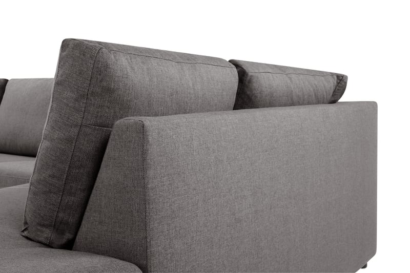 Crazy Limited Edition 4-personers Højrevendt L-formet Chaiselongsofa i Stof - Grå - Møbler - Sofaer - Sofa med chaiselong