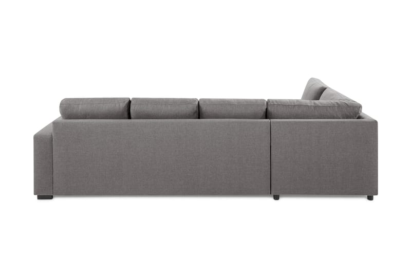 Crazy Limited Edition 4-personers Venstrevendt L-formet Dyb Chaiselongsofa i Stof - Grå - Møbler - Sofaer - Sofa med chaiselong