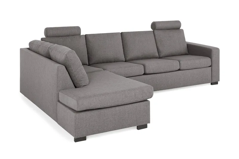 Crazy Limited Edition 4-personers Venstrevendt L-formet Dyb Chaiselongsofa i Stof - Grå - Møbler - Sofaer - Sofa med chaiselong - 4 personers sofa med chaiselong