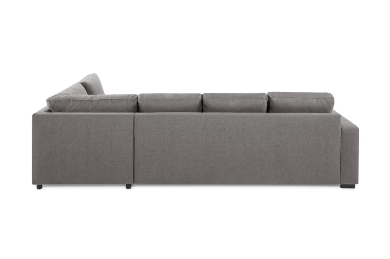 Crazy Limited Edition 4-personers Højrevendt L-formet Chaiselongsofa i Stof - Grå - Møbler - Sofaer - Sofa med chaiselong - 4 personers sofa med chaiselong