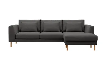 Florenz 3-personers Venstrevendt L-formet Chaiselongsofa i Stof