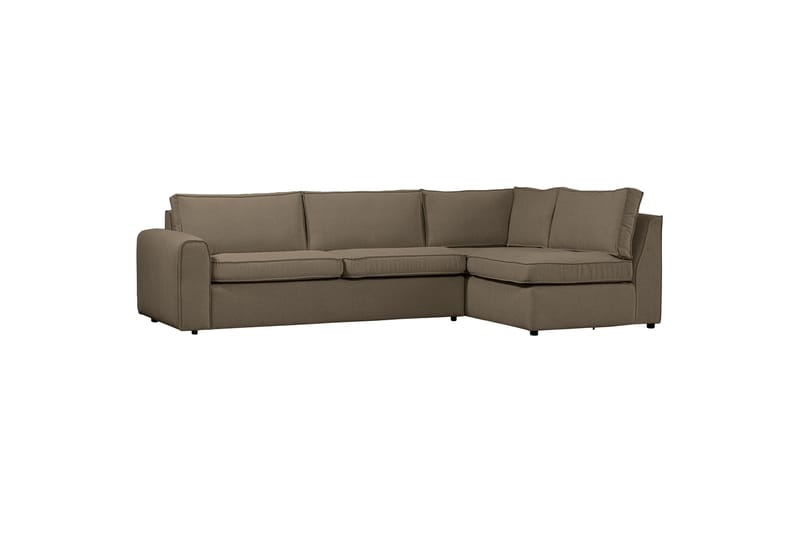 Freek Sofa med Chaiselong 3-personers - Mørk Sand - Sofa med chaiselong - 3 personers sofa med chaiselong