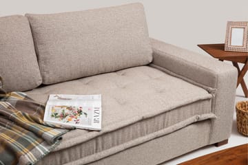 Gladfield Chaiselongsofa 3-personers - Beige - Møbler - Sofaer - Sofa med chaiselong - 3 personers sofa med chaiselong
