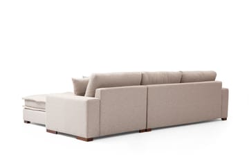 Gladfield Chaiselongsofa 3-personers - Beige - Møbler - Sofaer - Sofa med chaiselong - 3 personers sofa med chaiselong