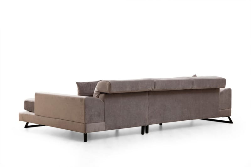 Jaraad Chaiselongsofa 3-personers - Grå - Møbler - Sofaer - Sofa med chaiselong - 3 personers sofa med chaiselong