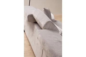Jaraad Chaiselongsofa 3-personers - Grå - Møbler - Sofaer - Sofa med chaiselong - 3 personers sofa med chaiselong