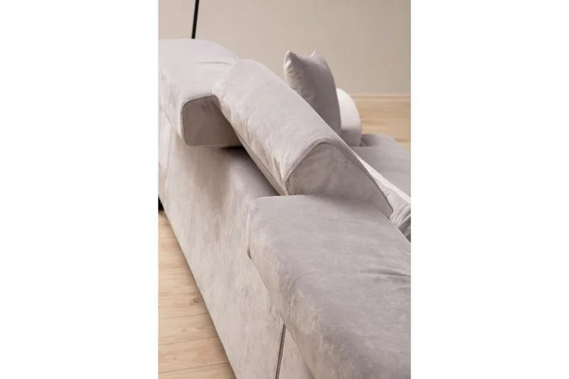 Jaraad Chaiselongsofa 3-personers - Grå - Møbler - Sofaer - Sofa med chaiselong - 3 personers sofa med chaiselong