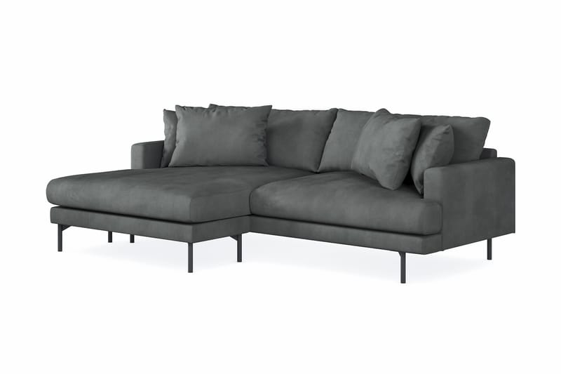 Menard 3-pers Chaiselongsofa - Grå - Sofa med chaiselong - 3 personers sofa med chaiselong