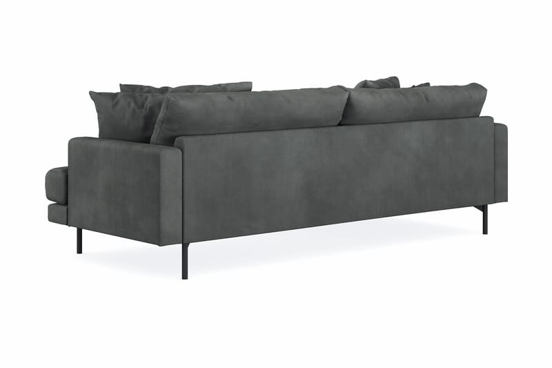 Menard 3-pers Chaiselongsofa - Grå - Sofa med chaiselong - 3 personers sofa med chaiselong