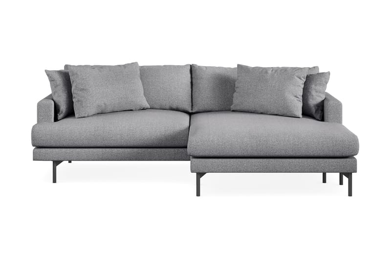 Menard 3-pers Chaiselongsofa - Grå - Sofa med chaiselong - 3 personers sofa med chaiselong