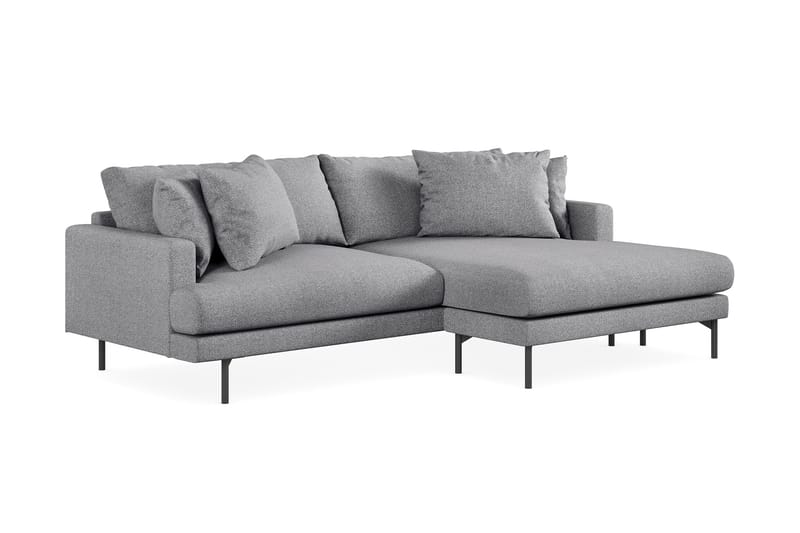 Menard 3-pers Chaiselongsofa - Grå - Sofa med chaiselong - 3 personers sofa med chaiselong