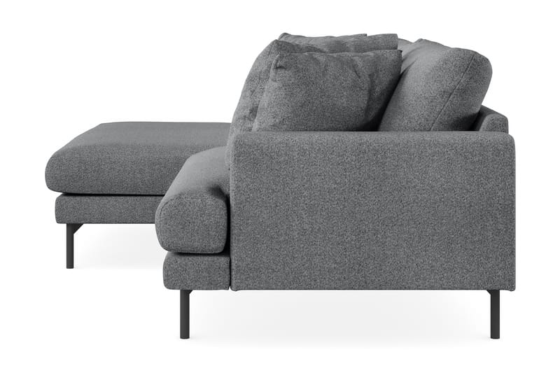 Menard 4-personers Venstrevendt L-formet Chaiselongsofa i Stof - Mørkegrå - Møbler - Sofaer - Sofa med chaiselong