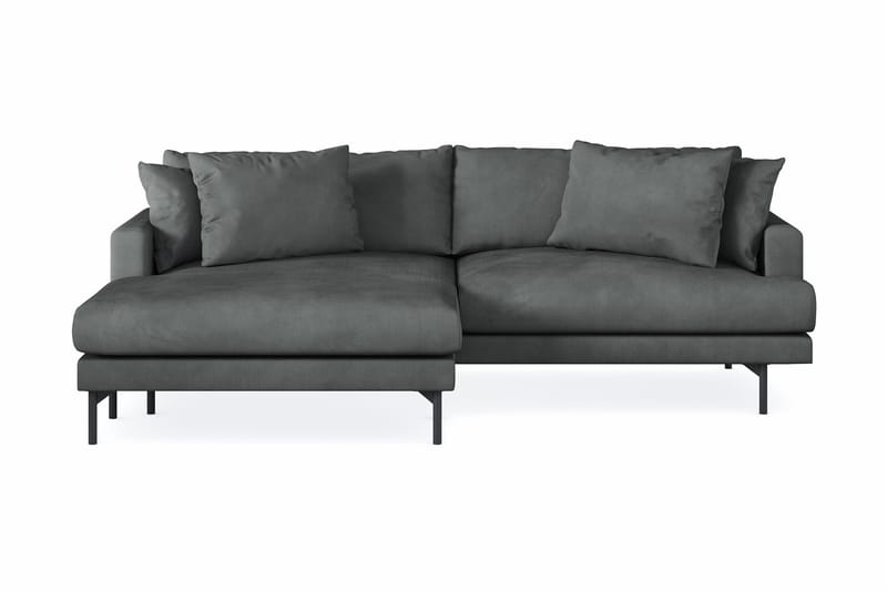 Menard 4-personers Venstrevendt L-formet Divansofa i Manchester - Grå - Møbler - Sofaer - Sofa med chaiselong