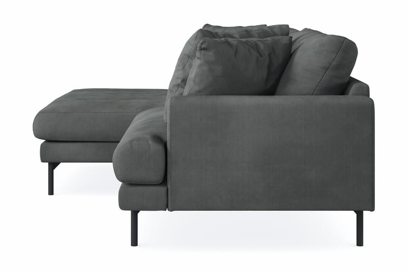Menard 4-personers Venstrevendt L-formet Divansofa i Manchester - Grå - Møbler - Sofaer - Sofa med chaiselong