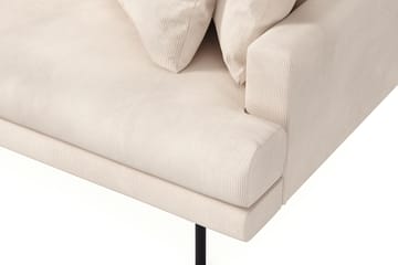 Menard 4-personers Venstrevendt L-formet Divansofa i Manchester - Beige - Møbler - Sofaer - Sofa med chaiselong