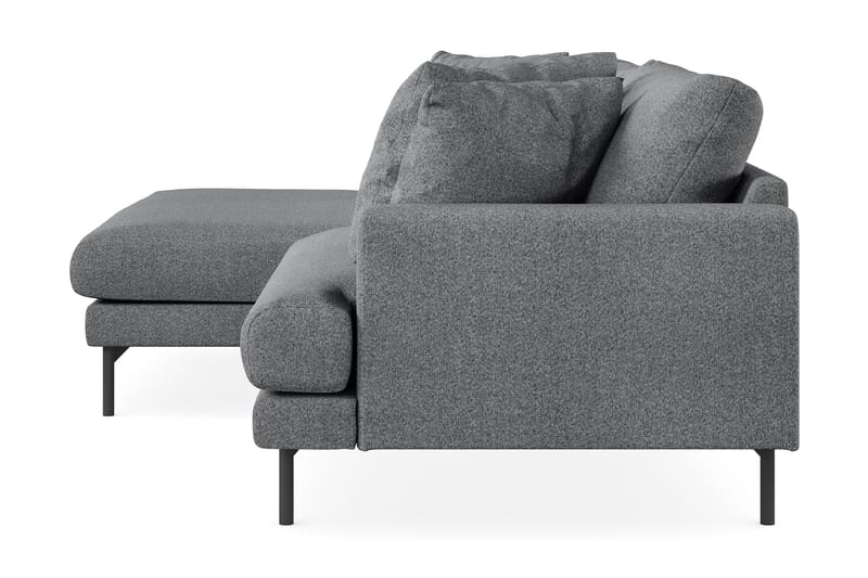Menard 4-personers Venstrevendt L-formet Chaiselongsofa i Stof - Mørkegrå - Møbler - Sofaer - Sofa med chaiselong - 4 personers sofa med chaiselong