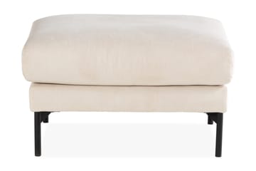 Menard 4-personers Venstrevendt L-formet Chaiselongsofa + Fodskammel i Manchester - Beige - Møbler - Sofaer - Sofa med chaiselong - 3 personers sofa med chaiselong