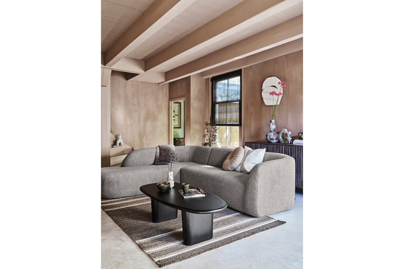 Mooli Sofa med Chaiselong 3-personers - Grå - Møbler - Sofaer - Sofa med chaiselong - 3 personers sofa med chaiselong