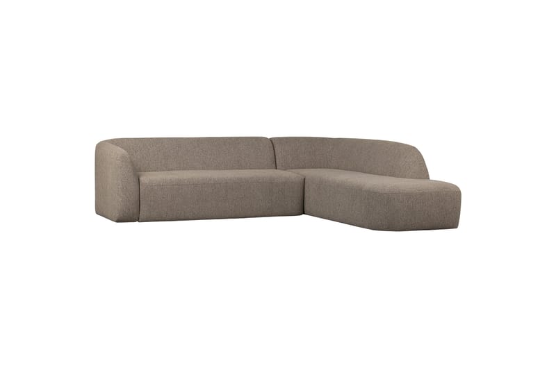 Mooli Sofa med Chaiselong 3-personers - Lysebrun - Sofa med chaiselong - 3 personers sofa med chaiselong