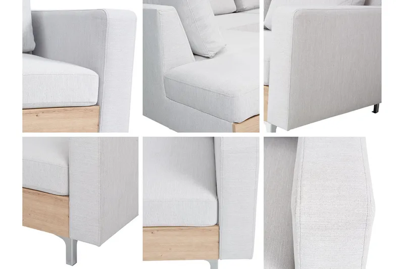 Oberting 3-personers hjørnesofa - Sort - Møbler - Sofaer - Sofa med chaiselong - 3 personers sofa med chaiselong
