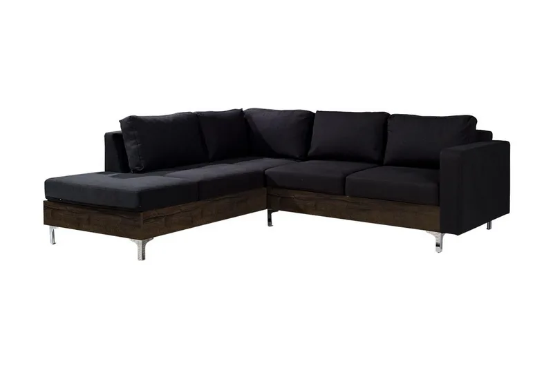 Oberting 3-personers hjørnesofa, Sort