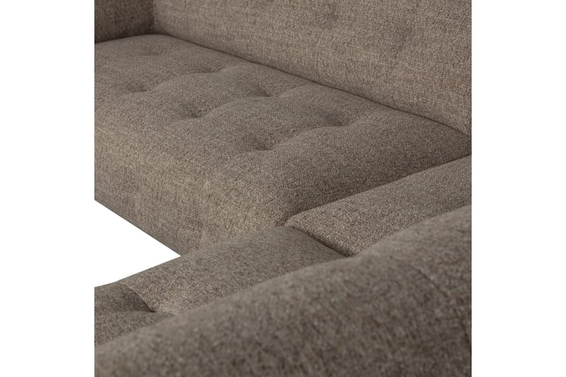 Ranta Sofa med Chaiselong 3-personers - Mørkebrun - Sofa med chaiselong - 3 personers sofa med chaiselong