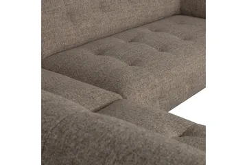 Ranta Sofa med Chaiselong 3-personers - Mørkebrun - Møbler - Sofaer - Sofa med chaiselong - 3 personers sofa med chaiselong