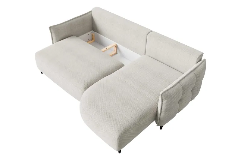 Sycylia Sofa med Divan 3-personers - Lys grå - Møbler - Sofaer - Sofa med chaiselong - 3 personers sofa med chaiselong