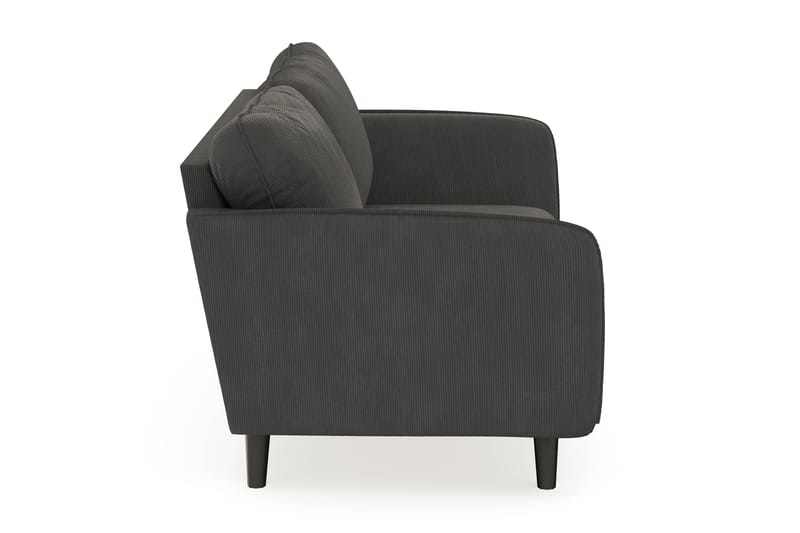 Trend Lyx 3-personers Manchestersofa - Mørkegrå - Møbler - Sofaer - 3 personers sofa