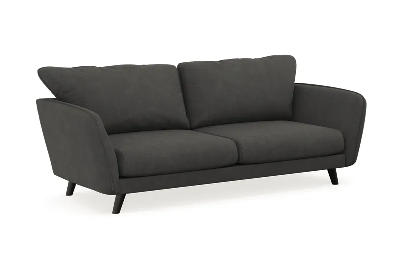 Trend Lyx 3-personers Manchestersofa - Mørkegrå - Møbler - Sofaer - 3 personers sofa