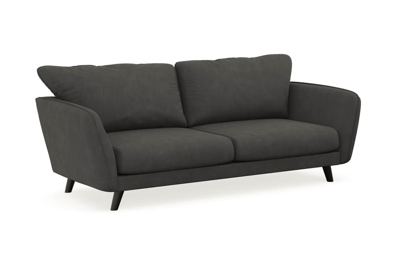 Trend Lyx 3-personers Manchestersofa - Mørkegrå - Møbler - Sofaer - 3 personers sofa