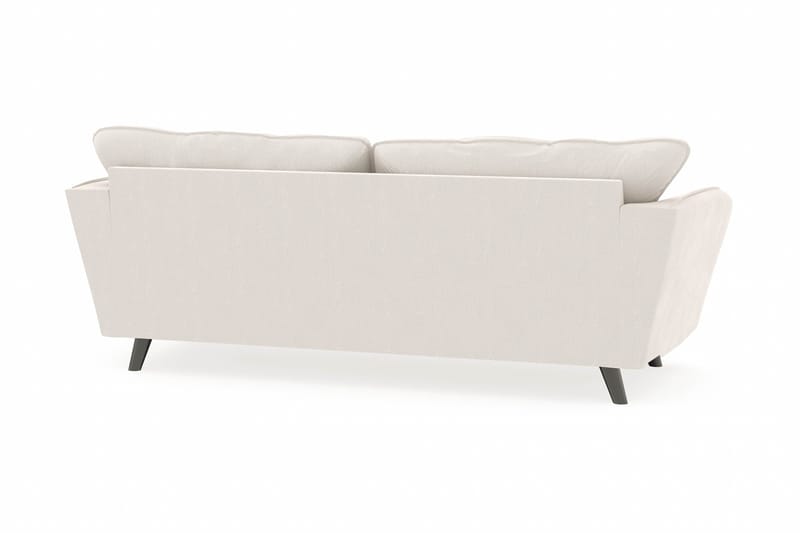 Trend Lyx 3-personers Fløjlssofa - Cremehvid - Møbler - Sofaer - 3 personers sofa