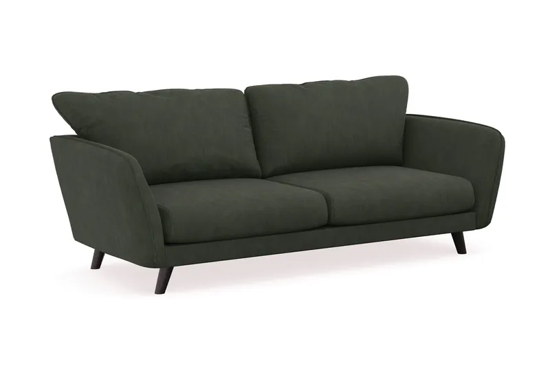 Trend Lyx 3-personers Manchestersofa - Mørkegrøn - Møbler - Sofaer - 3 personers sofa