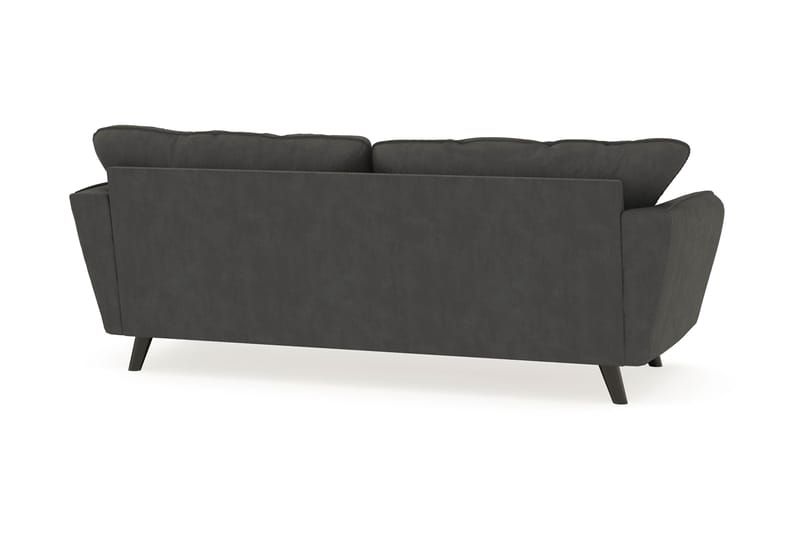 Trend Lyx 3-personers Manchestersofa - Mørkegrå - Møbler - Sofaer - 3 personers sofa