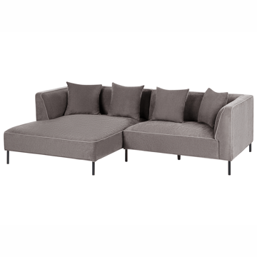 3-personers sofa Sater Højrevendt - Taupe - Møbler - Sofaer - Sofa med chaiselong