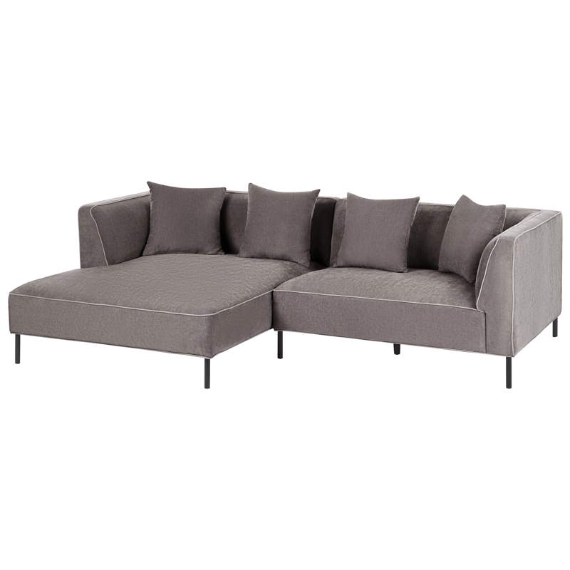 3-personers sofa Sater Højrevendt - Taupe - Møbler - Sofaer - Sofa med chaiselong