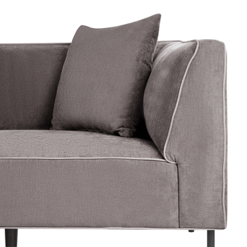 3-personers sofa Sater Højrevendt - Taupe - Møbler - Sofaer - Sofa med chaiselong