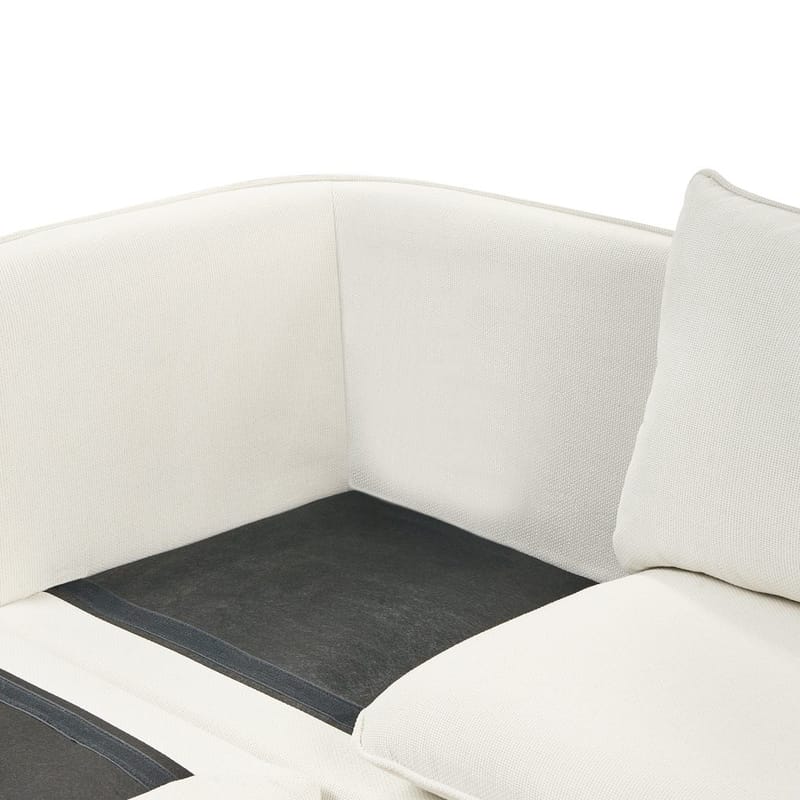 3-personers sofa Dalvik - Hvid, brun - Møbler - Sofaer - Hjørnesofa