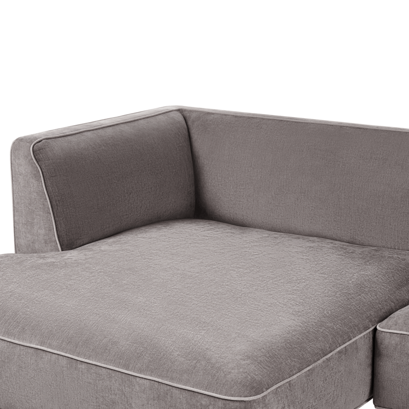 3-personers sofa Sater Højrevendt - Taupe - Møbler - Sofaer - Sofa med chaiselong