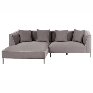 3-personers sofa Sater Højrevendt - Taupe - Møbler - Sofaer - Sofa med chaiselong